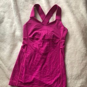 Small athletic hot pink top